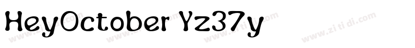 HeyOctober Yz37y字体转换